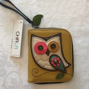 Chala Owl Zip Around Wallet
